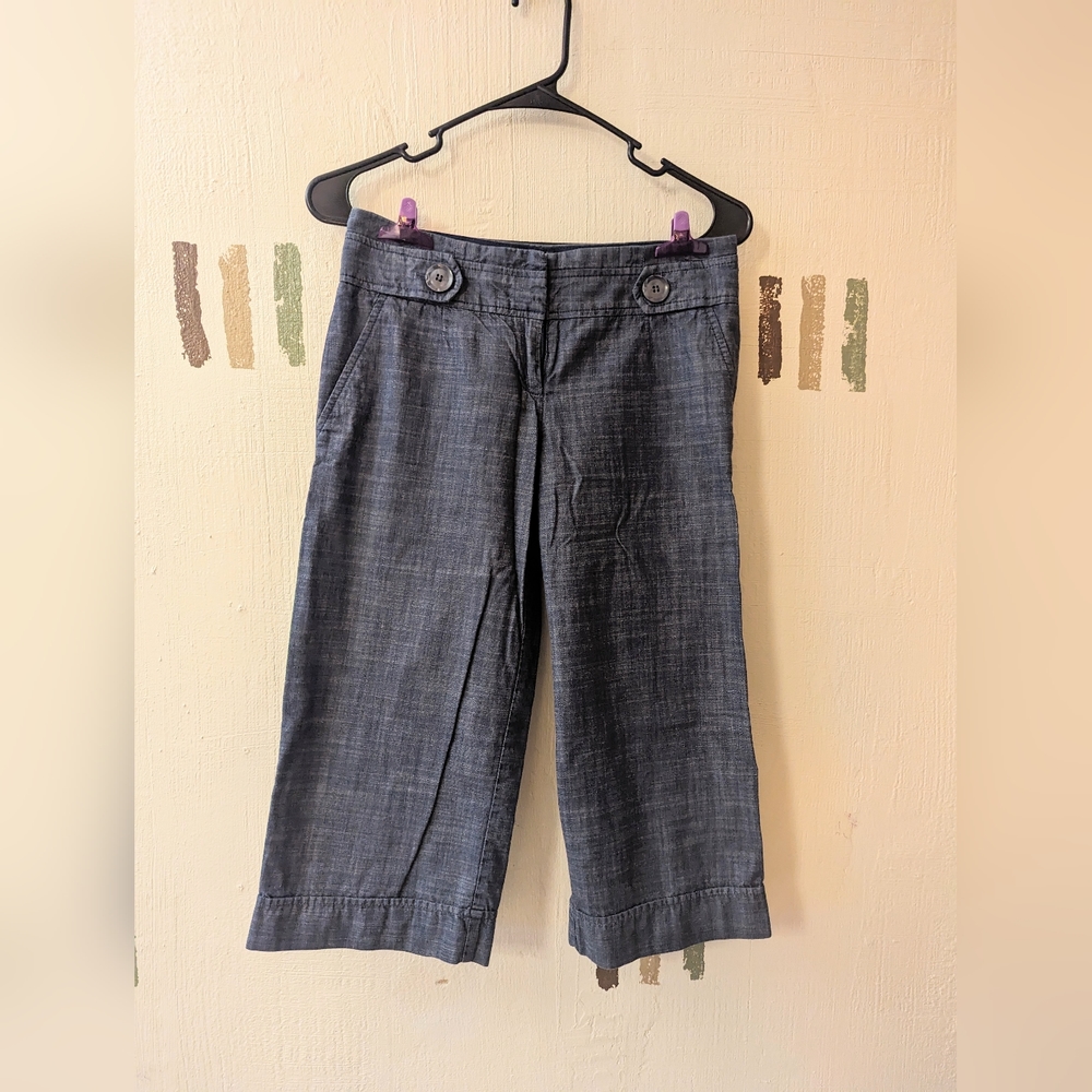 Blue business capri pants